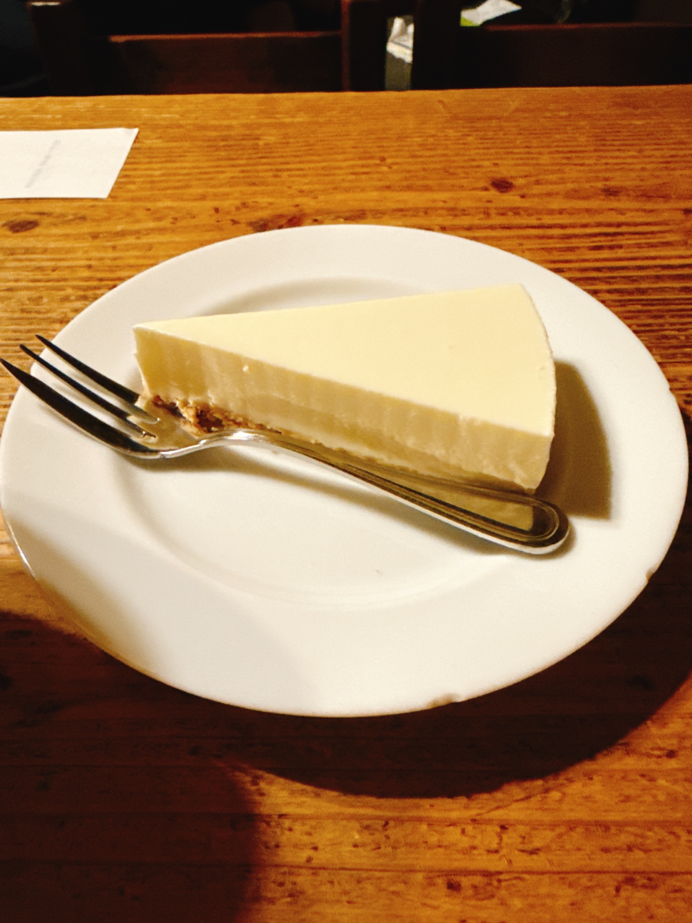 レアチーズケーキ